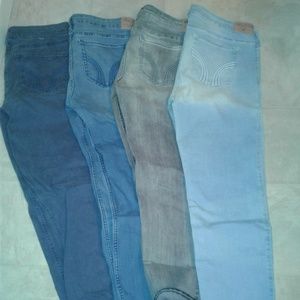 4 pairs of Hollister jeans